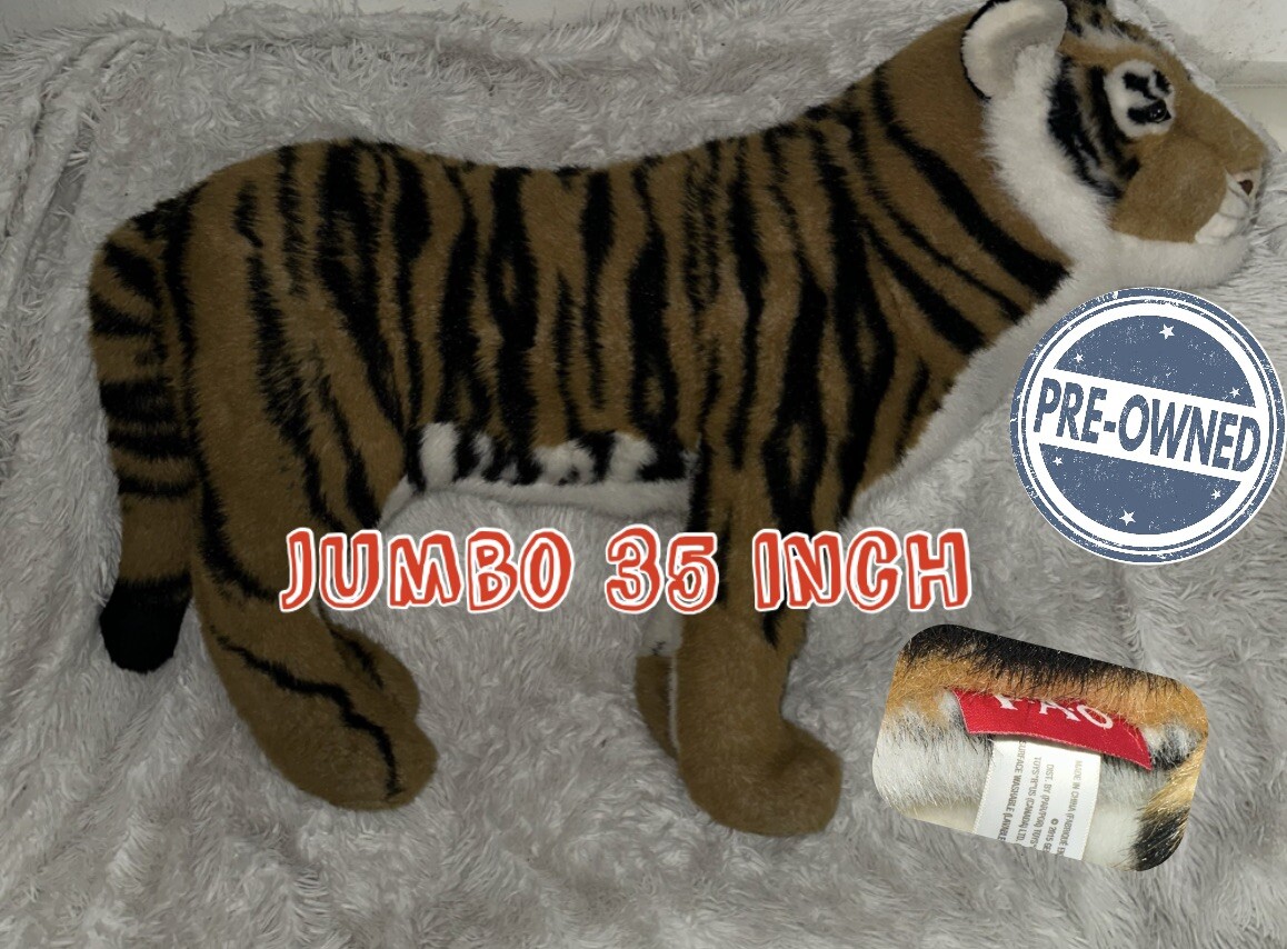 FAO Schwarz 35 Inch Jumbo Large Big Plush Tiger for Room Nursery 2015 Toys R Us