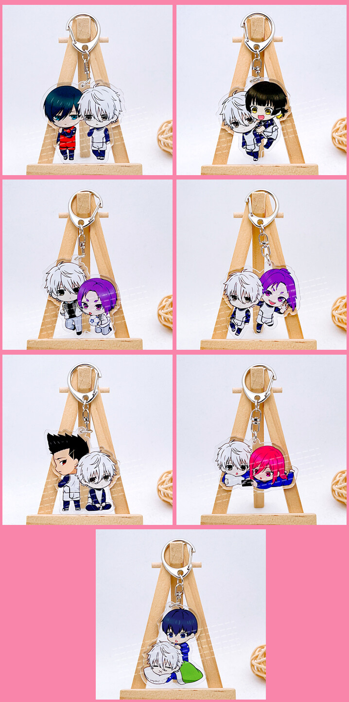 BLUE LOCK a Acrylic Keychain Bag Pendant Cosplay Keyring Collect Key Gift