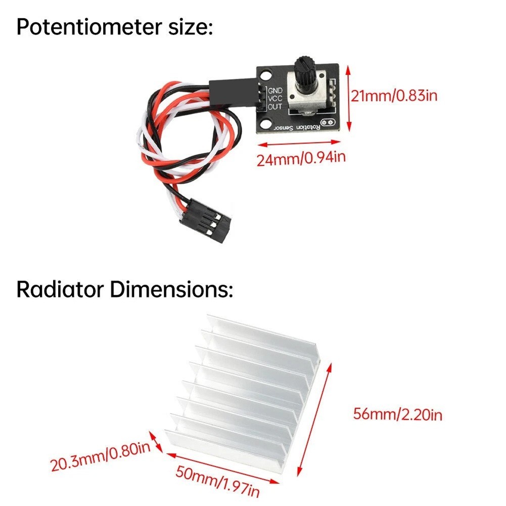 DC 6V to 80V For BLDC Motor Driver 50A 1600W 3-Phase Open Loop Control