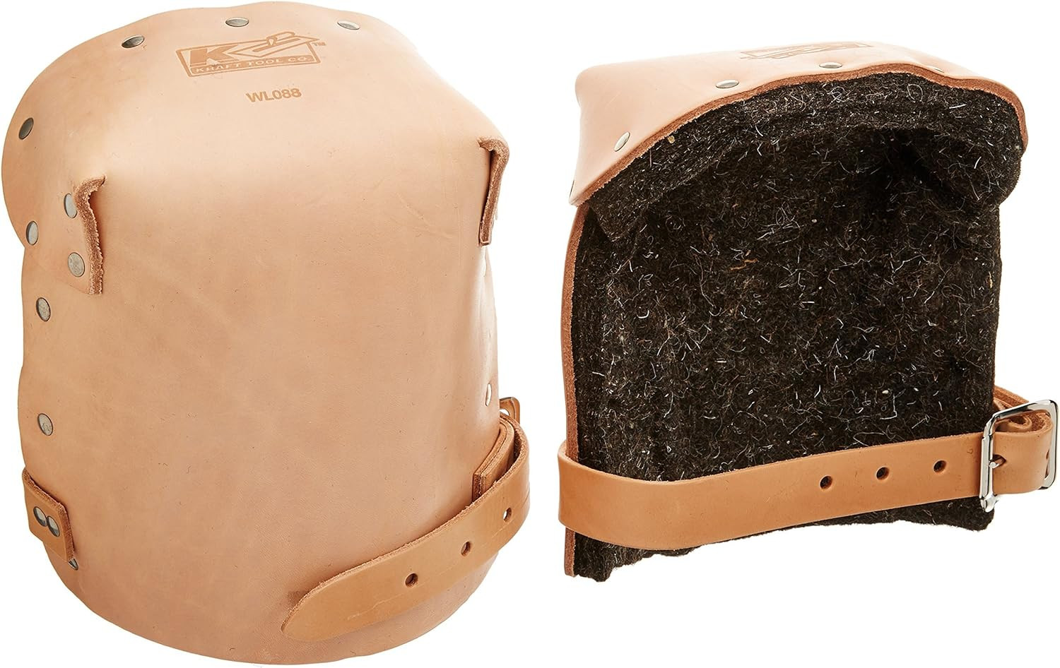 WL088 1-Inch Thick Felt Leather Knee Pads