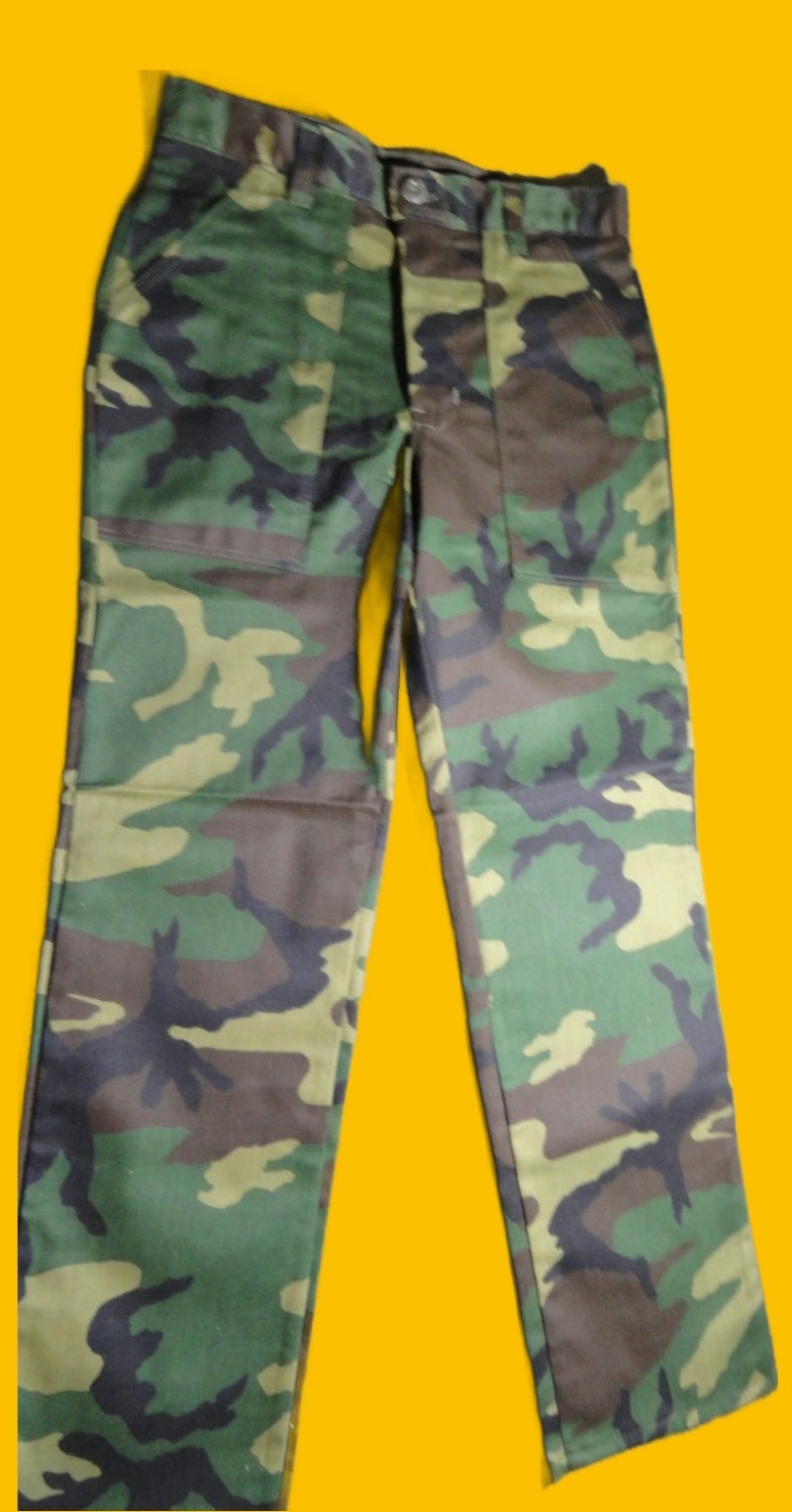 NEW BOYS BDU WOODLAND CAMOUFLAGE PANTS MADE IN THE USA YOUTH 14