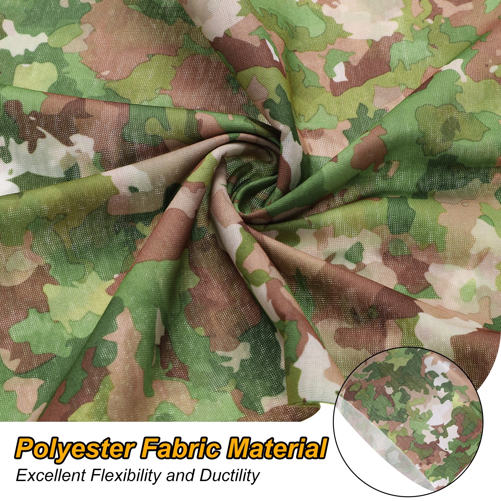 4pcs Cooling Neck Gaiter Sun Protection Face Mask Breathable Head Wrap, Camo K