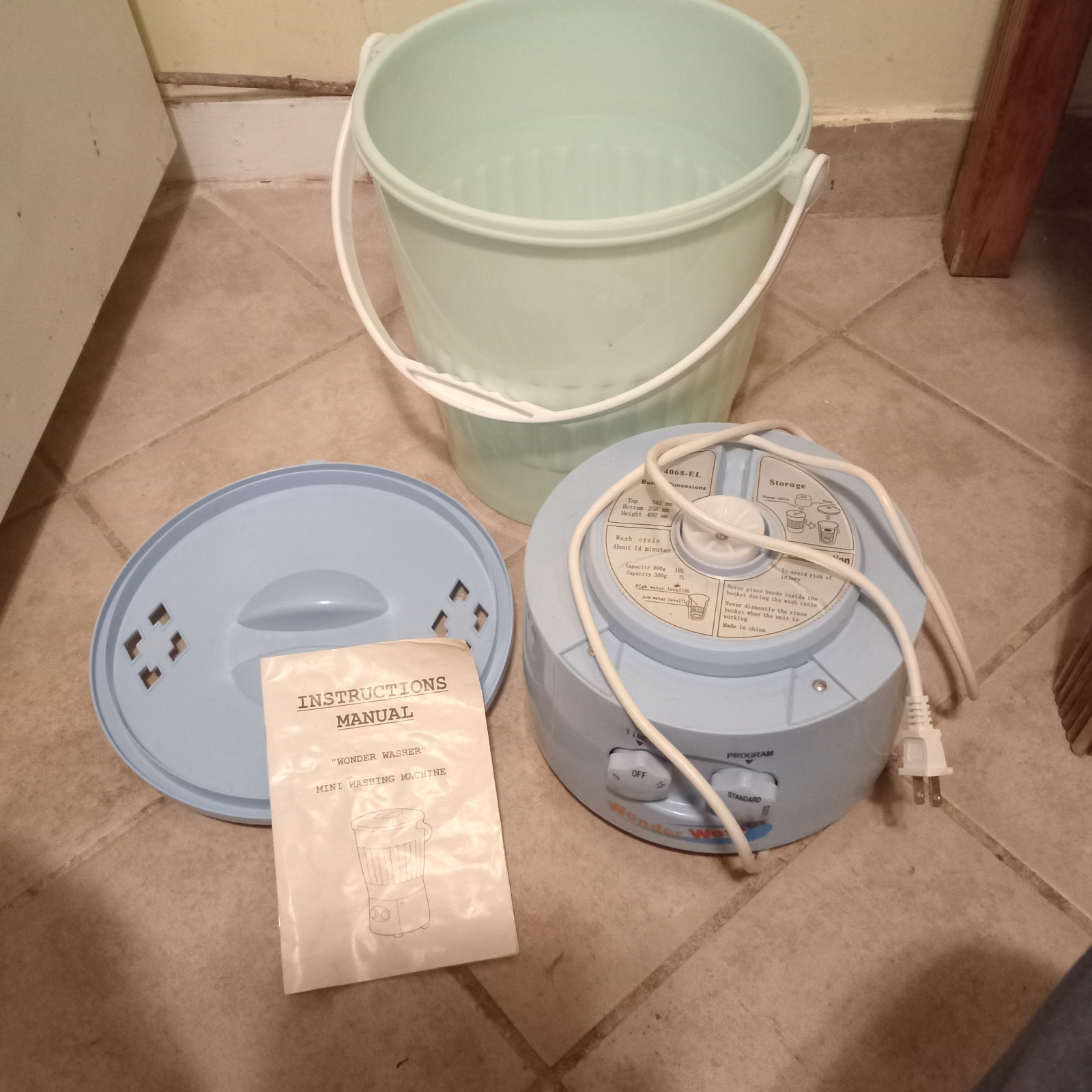 WONDER WASHER MINI WASHING MACHINE MODEL ETI-65
