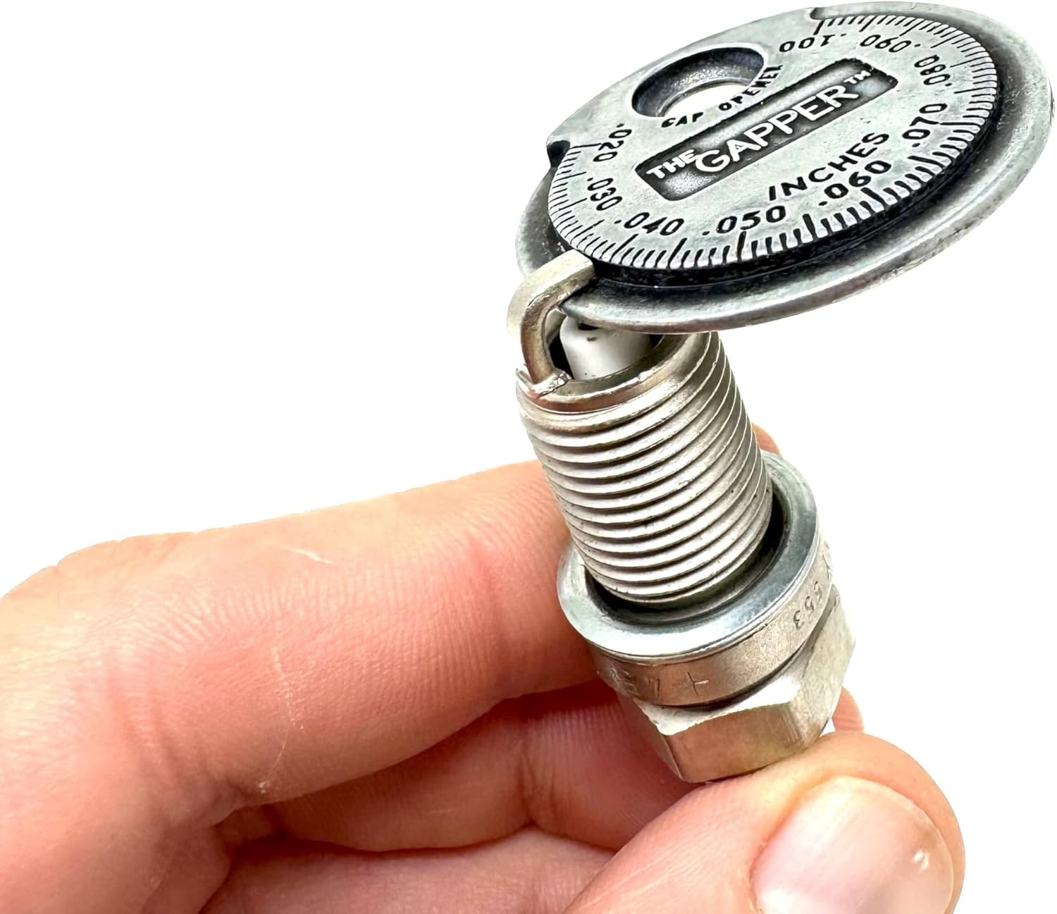 3235 Spark Plug Gapper - Quick-Check Coin-Style Tool, 0.020"-0.100