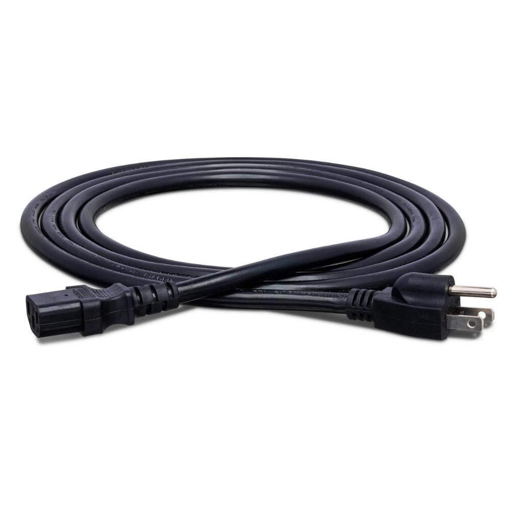 Hosa Standard Power Cord | 14 AWG | IEC C13 to NEMA 5-15P | 1.5ft