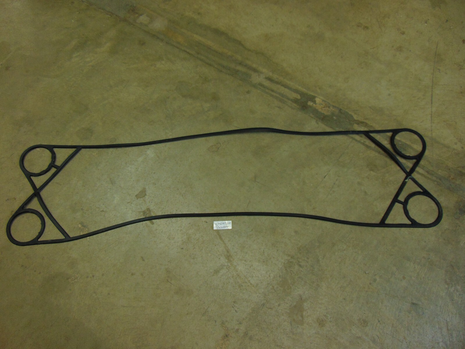 AGC HEAT EXCHANGER END GASKET,8393, 4-1/2" PORTS, 59" L, 15" W