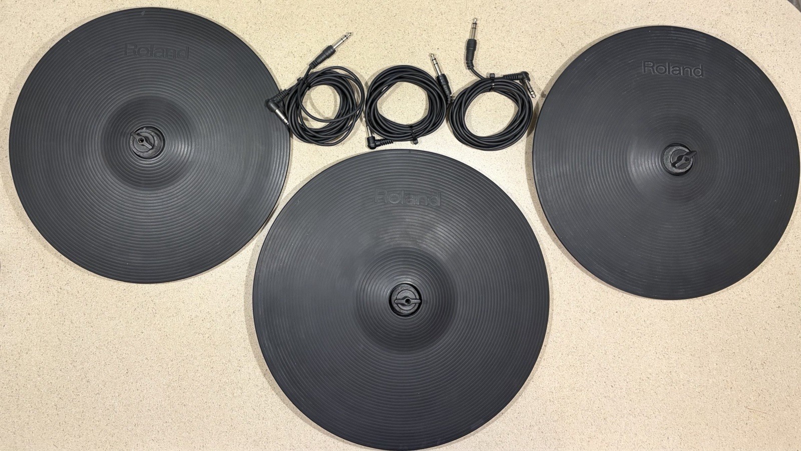 Roland CY-14C Crash X2 CY-15R Ride - Cables Wing Nuts And Felt Pads TESTED