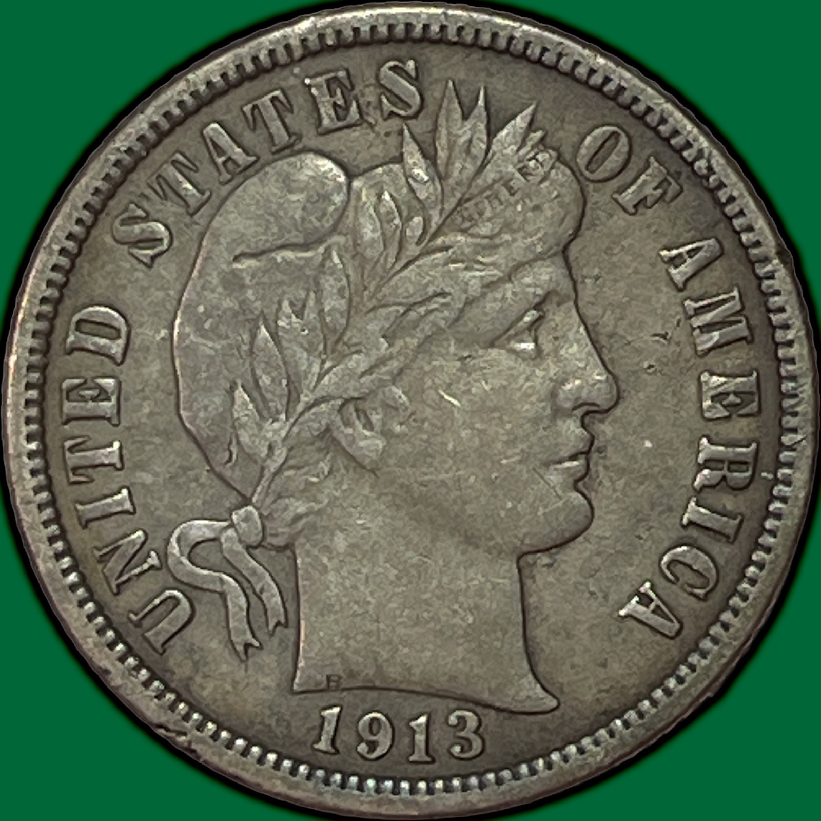 1913 Barber Dime Choice Extremely Fine XF+ Coin #43871