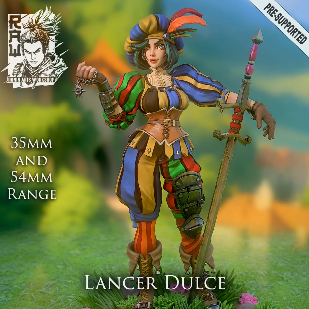 Lancer Dulce - Resin Tabletop Miniature