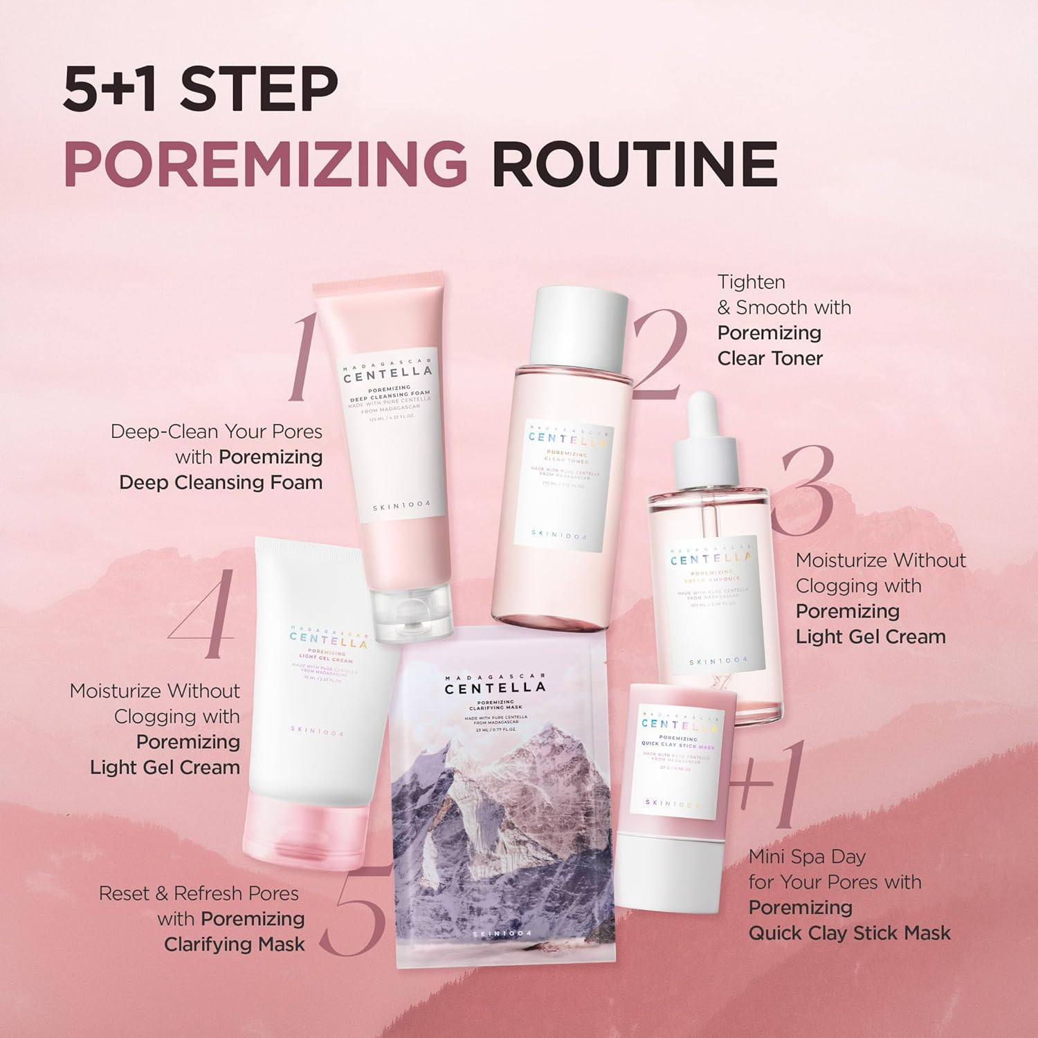 Poremizing Deep Cleansing Foam, 4.23 Fl.Oz, 125Ml, Makeup Remover, Korean Face C