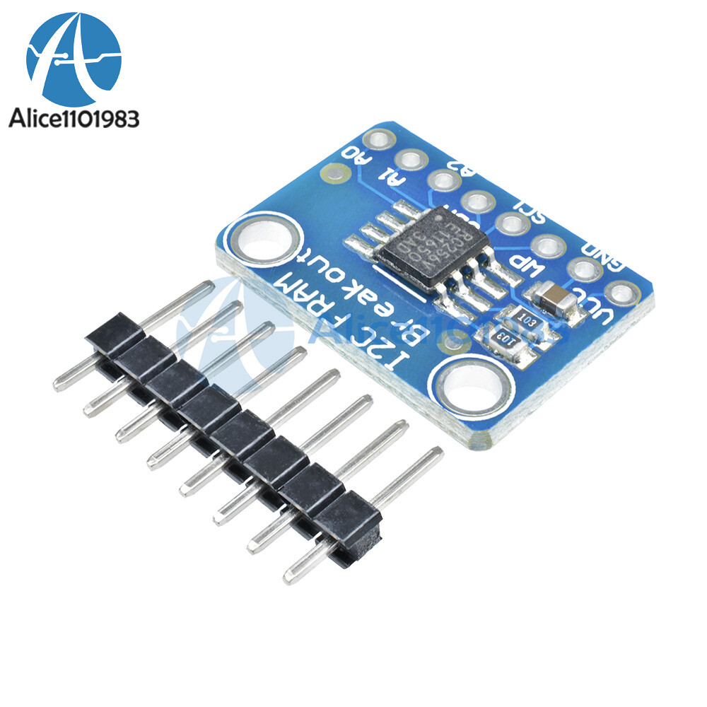 1-10PCS I2C IIC Non-Volatile FRAM MB85RC256V Breakout 256Kbit/32KByte Memory IC