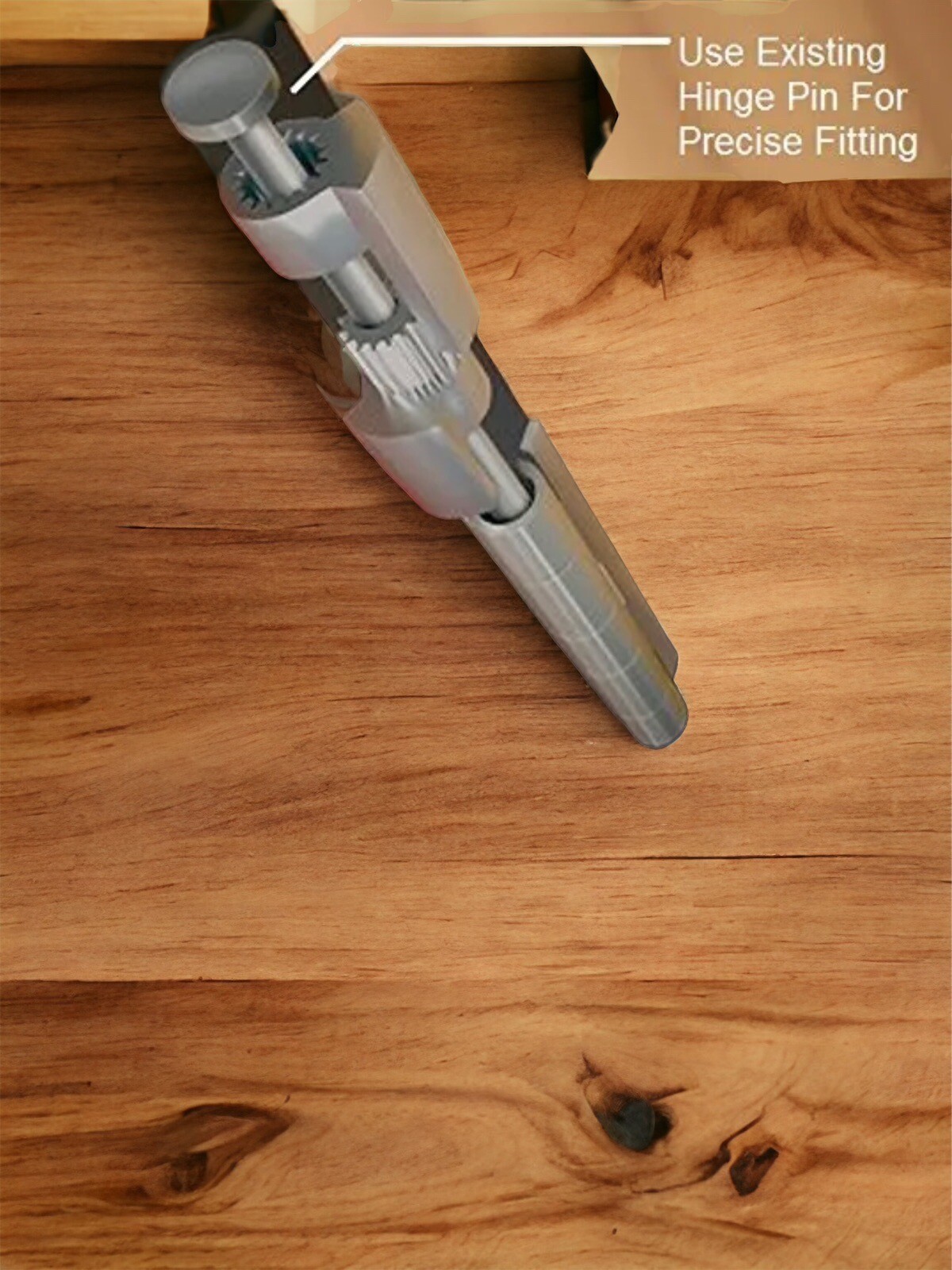 Perfect Products Door Saver 3 III Residential Hinge Pin Door Stop Satin Nickel