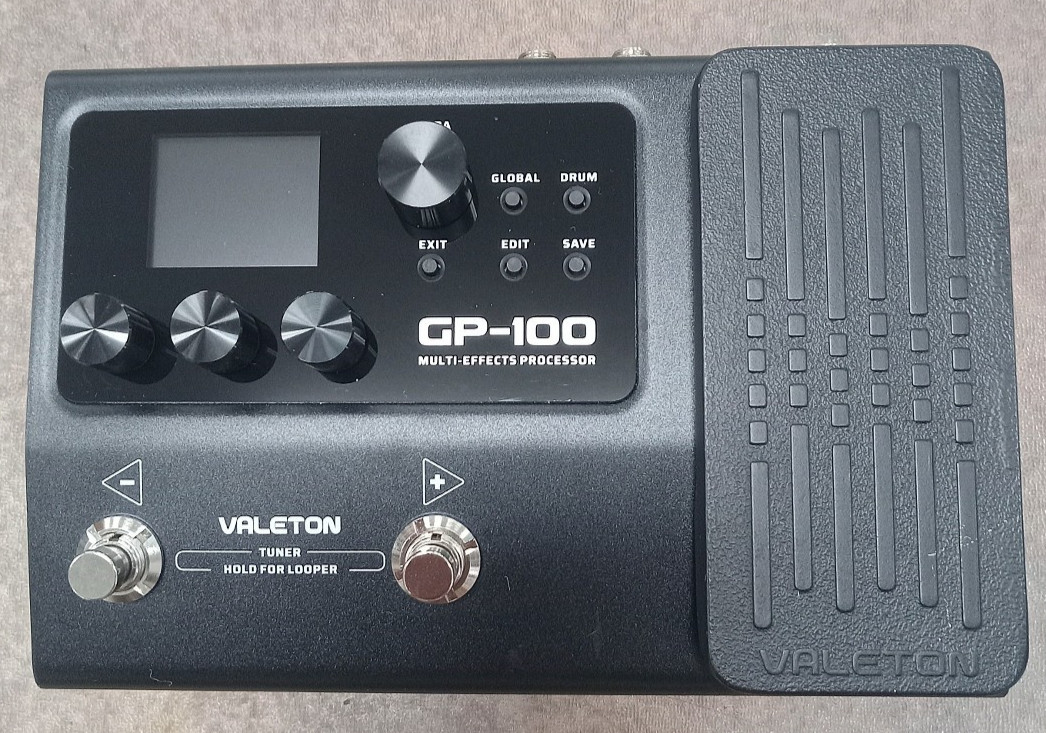Valeton GP-100 Guitar Multi Effects Processor Pedal 140 Built in Effects Looper