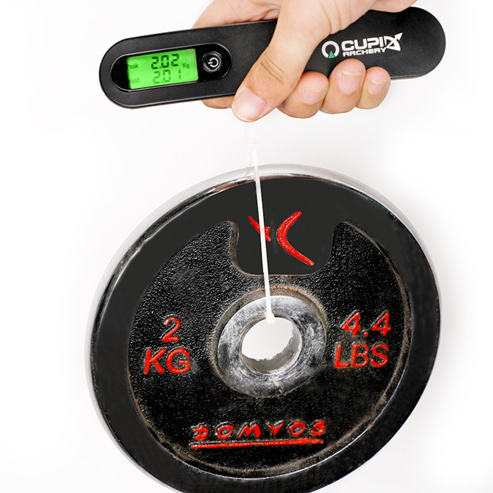 0-110lbs Archery Bow Scale Draw Weight Compound Recurve Bow Peak Hold WeightTgat