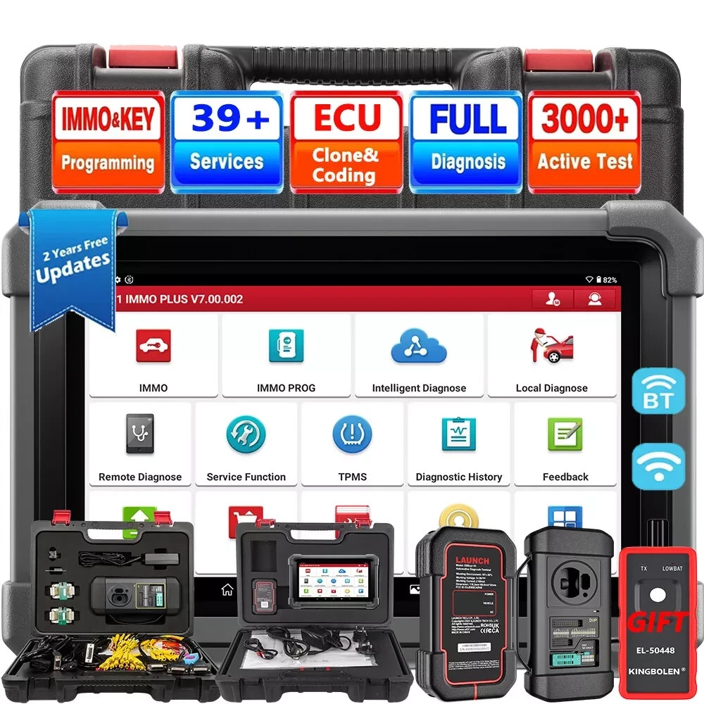 2026 LAUNCH X431 IMMO PLUS PAD VII Key Programming Car Diagnostic Tool ECU Clone
