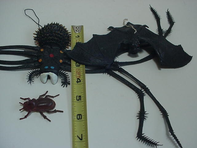 Rubber Black Spider 17" 1970s Bat Vintage
