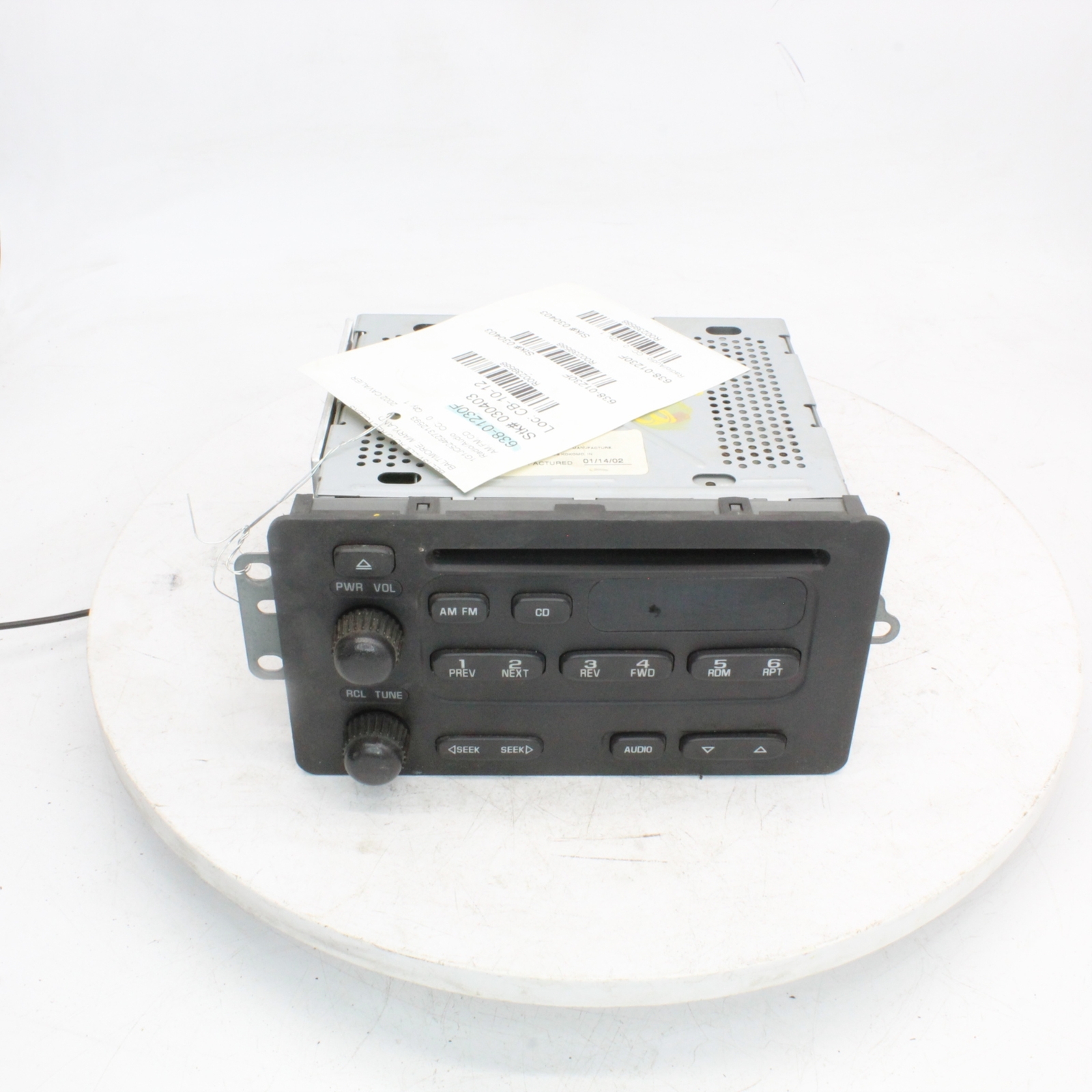 2002 Chevrolet Cavalier Radio Control Unit Part Number - 638-01230F