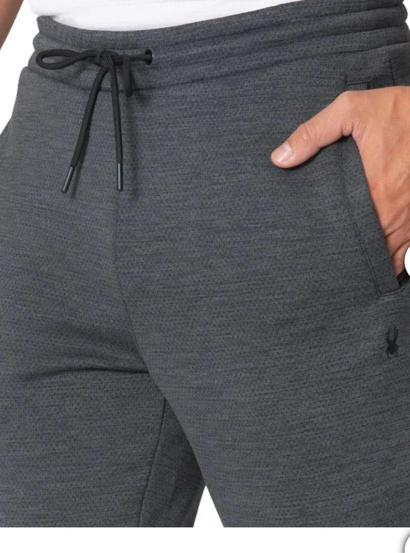 Spyder Men's Active Fleece Bonded Jogger, Dark Gray, Size L