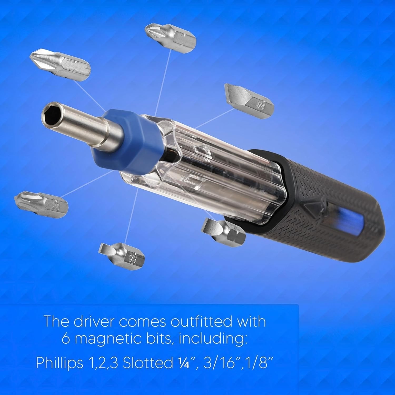 Screwdriver Multi Tool Magnetic | Multi-Bit Auto Loading Barrel Patented |