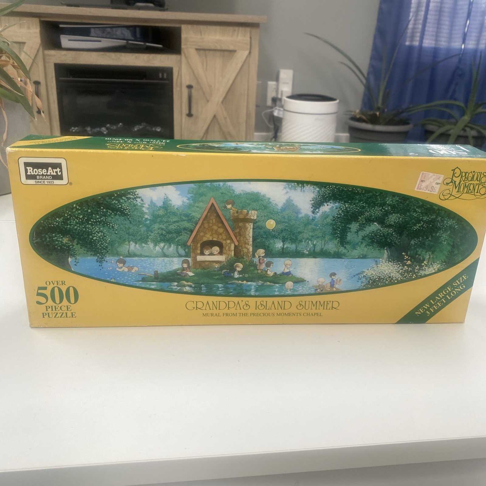 RoseArt Precious Moments Puzzle Grandpa’s Island Summer 500pc New Sealed HTF