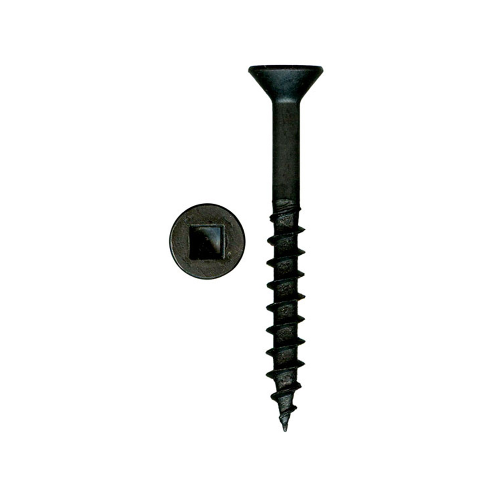 Highpoint 8 x 3/4  XT Square Drive WW Screws Flat Head Black Oxide 100 pc