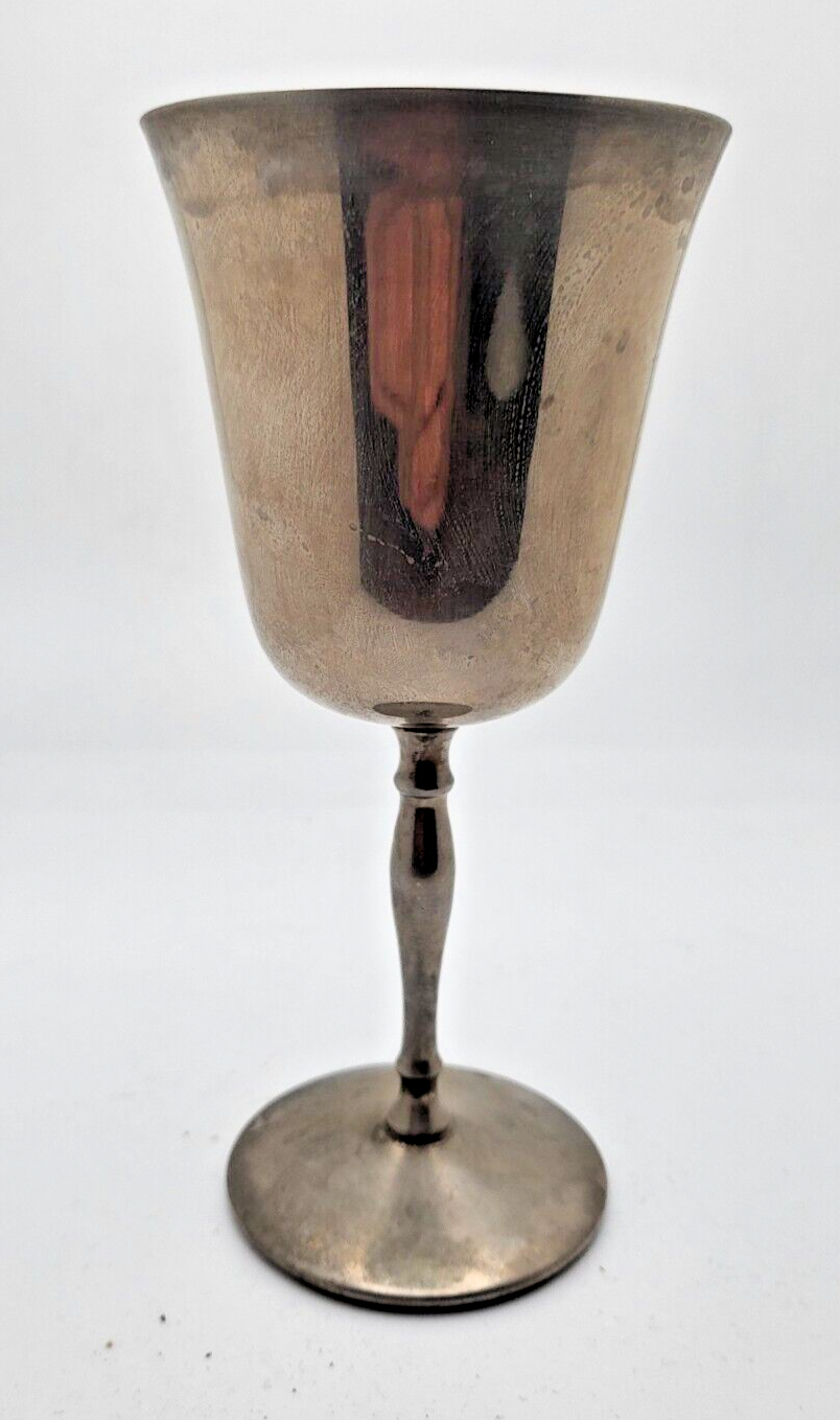 Vintage silver metal wine cup