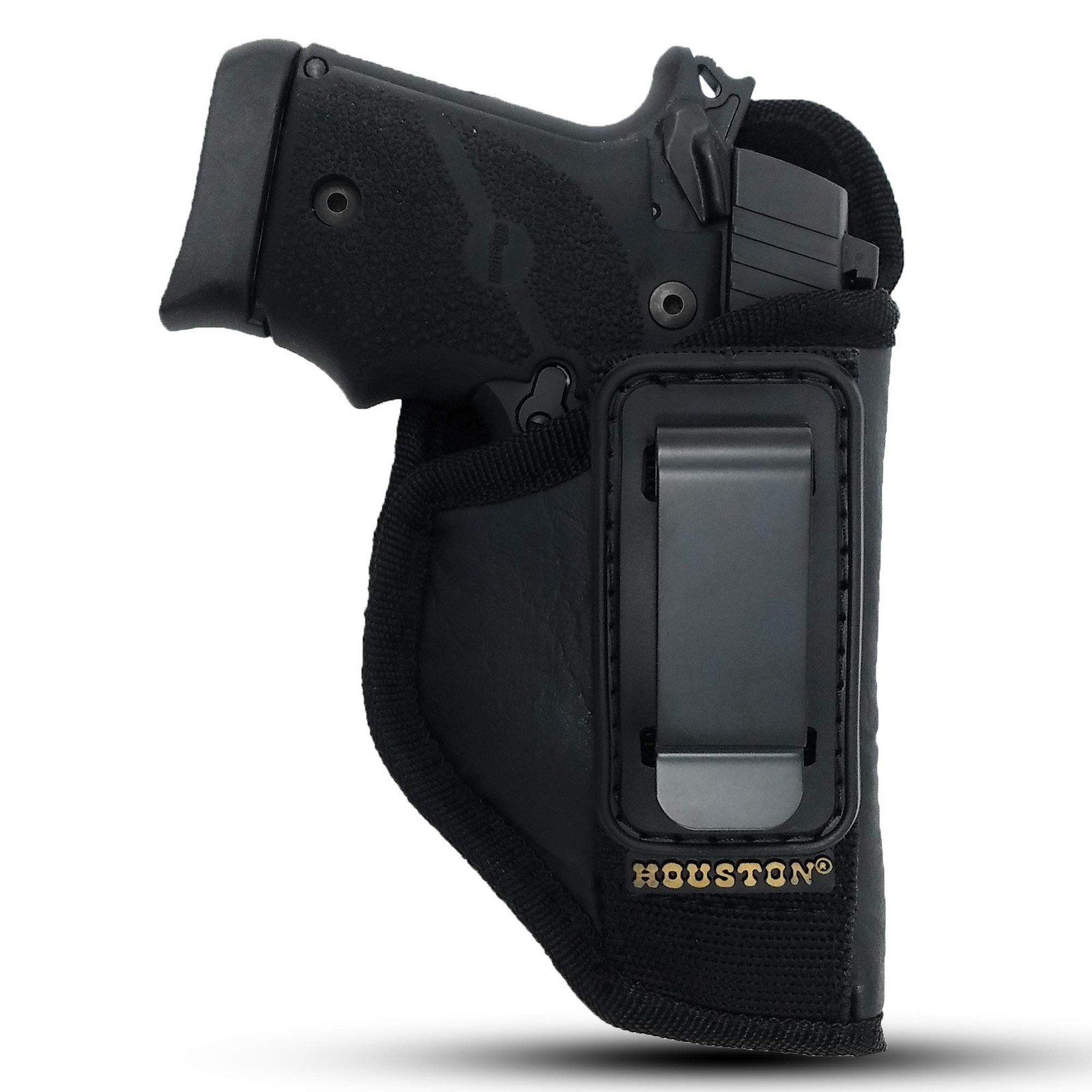 Tuckable IWB Holster for Compact Pistols, Eco Leather | Fits GLK 43, SIG P365...