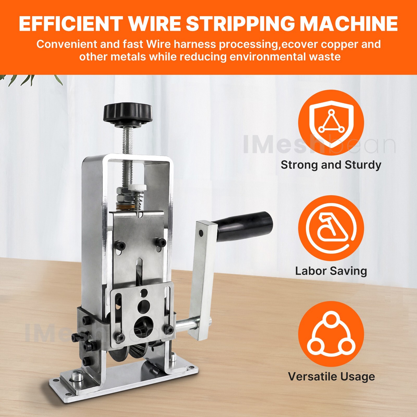 Hand Crank Wire Stripper Wire Stripping Machine Cables Scrap Recycle Cable Tool