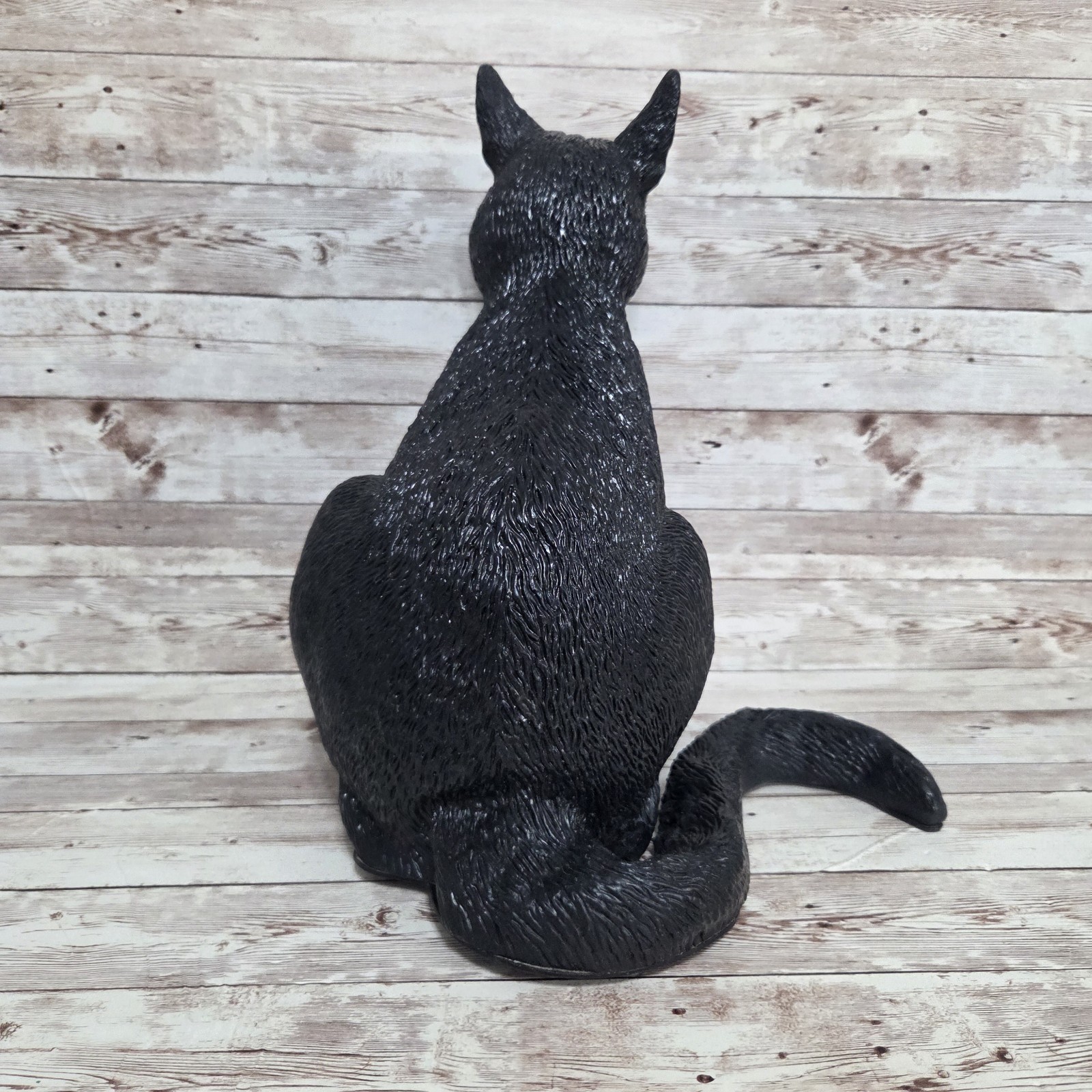 Vintage Easter Unlimited Realistic Rubber Black Cat 13”