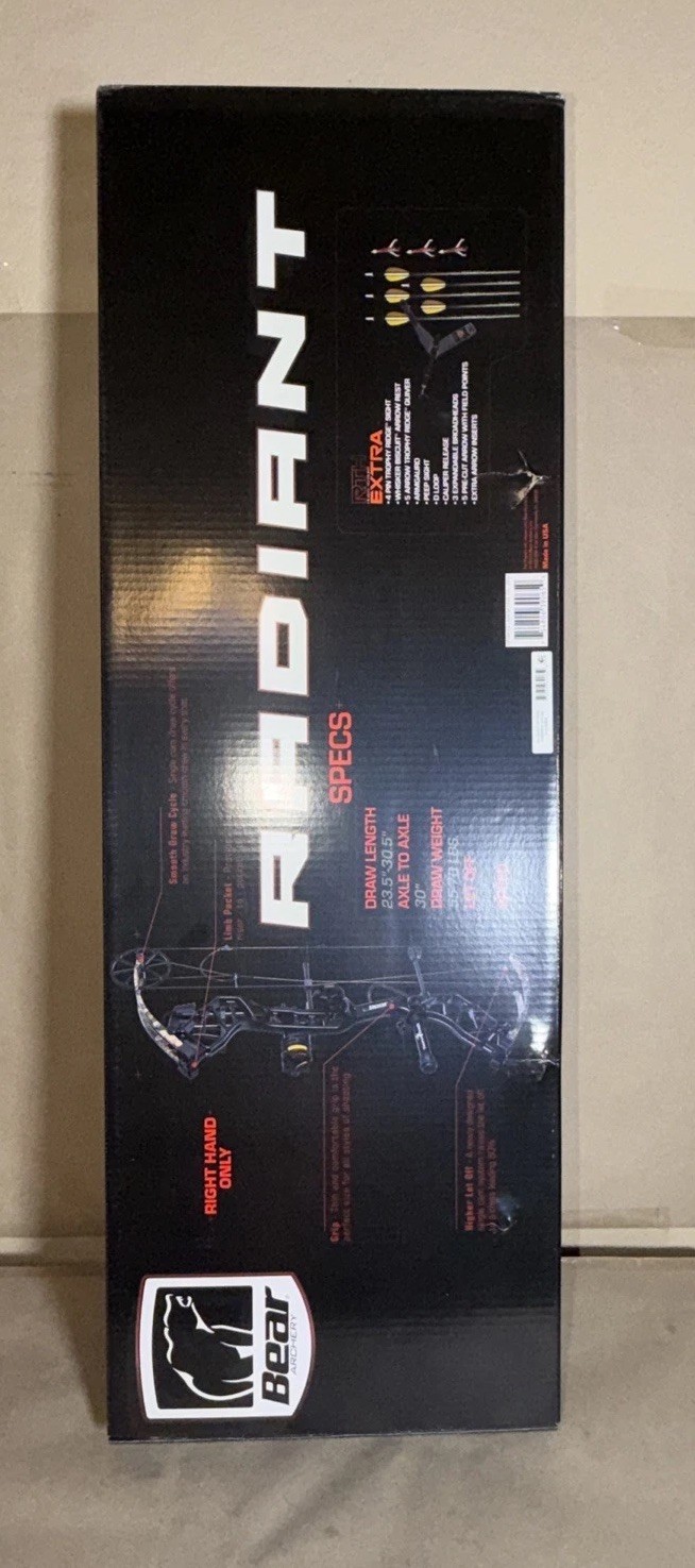 Bear Radiant Archery Bow RTH Extra 70# RH Mossy Oak DNA Camo AV45A1X0E7R **New**
