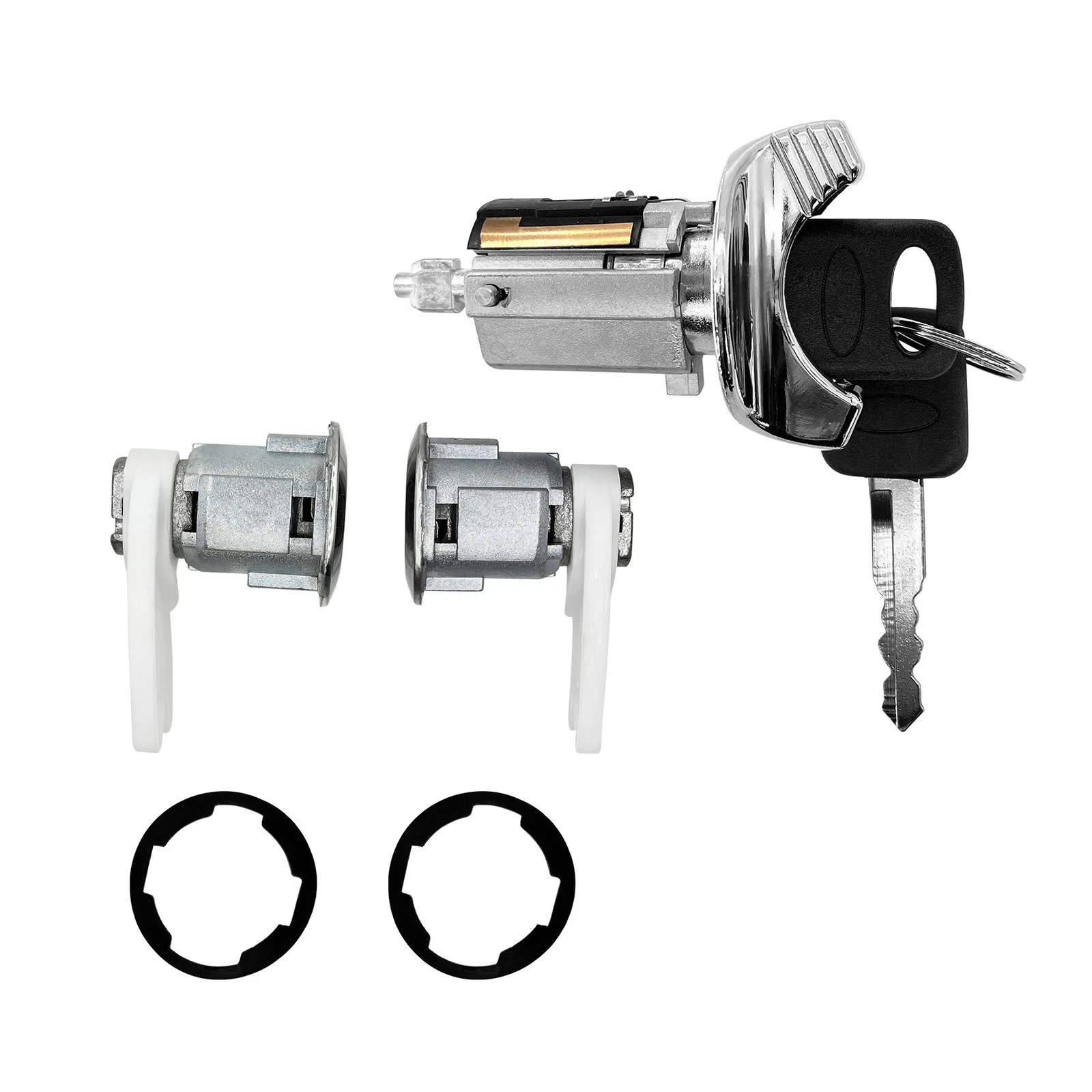 Ignition Switch & Door Lock Cylinder Kit Fit 90-95 Ford F-150 F-250 F-350 Ranger