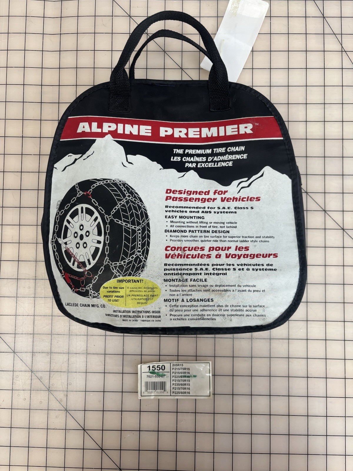 Alpine Premier Tire Chains Set of 2
