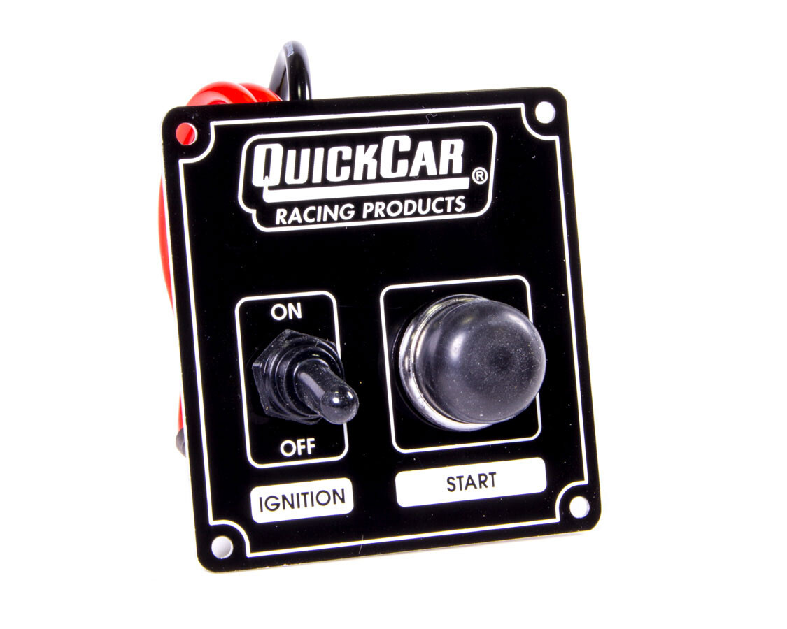 Quickcar Racing Products 50-802 Dash Mount Switch Panel 3-3/8 x 3-5/8in Aluminum