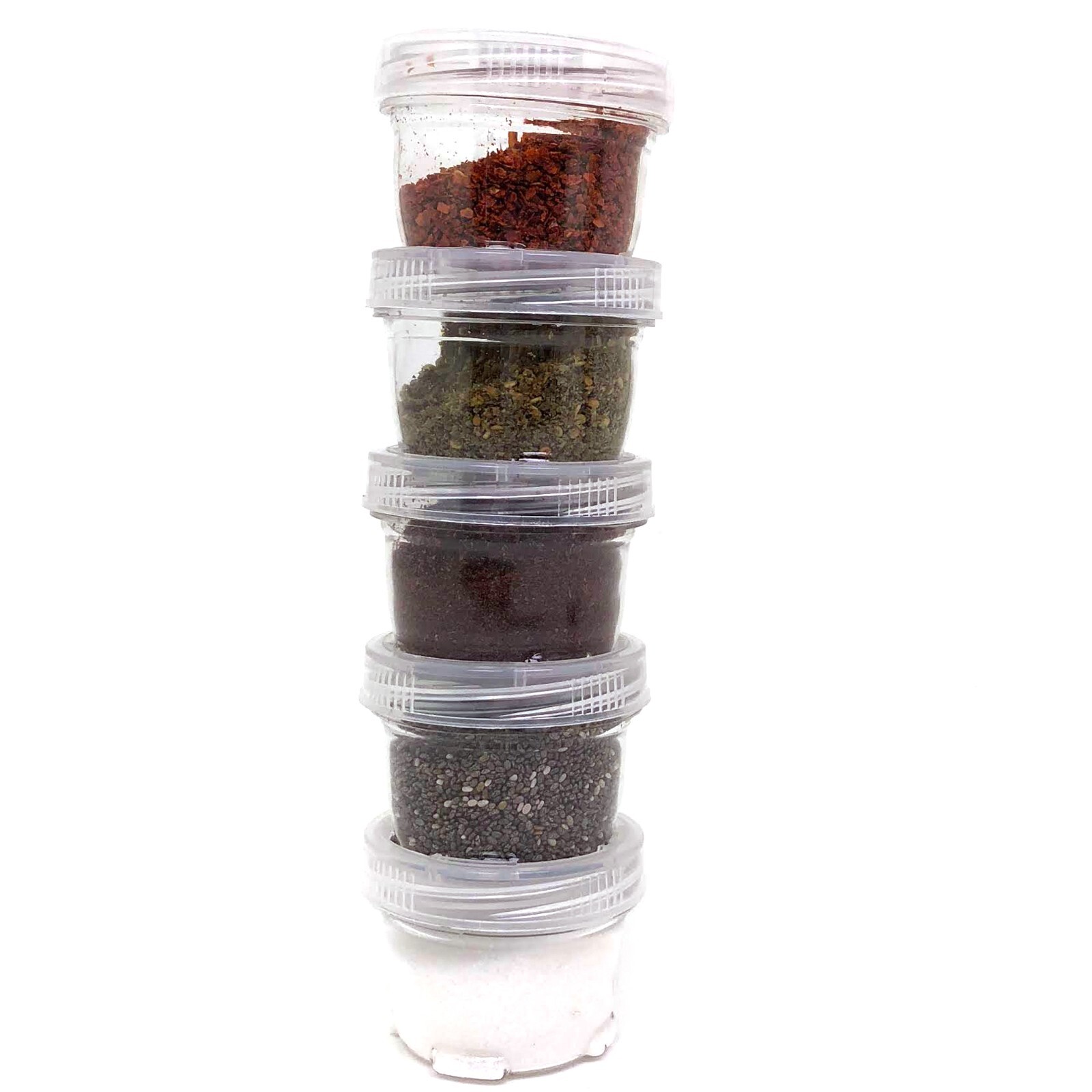 Storage Containers Stackable Interlocking Detachable 5 For Beads Crafts Medicine