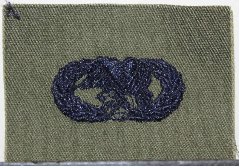 USAF Three Level Transportation Badge Insignia OD Fatigue Patch Set