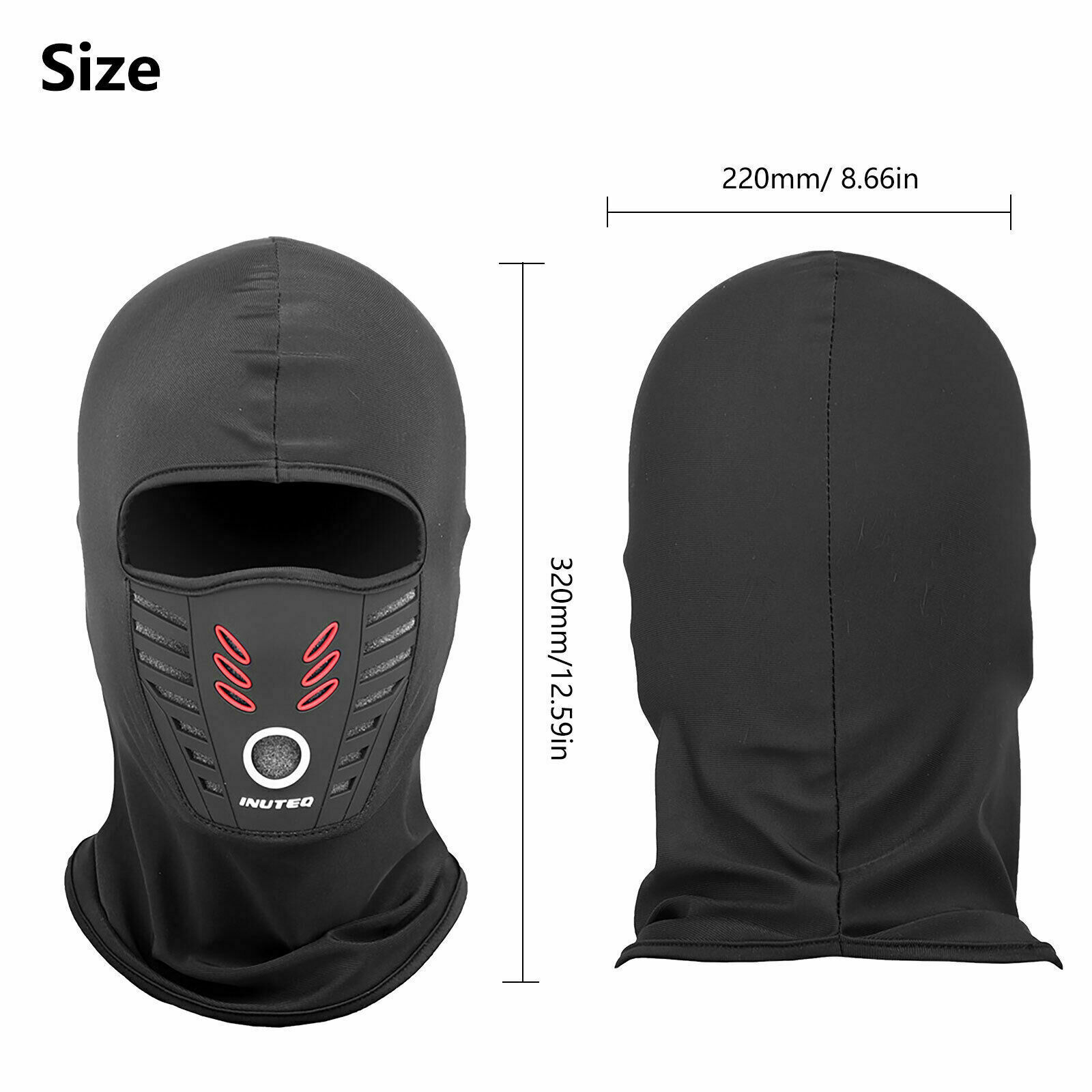 Fleece Lined Balaclava Face Mask Thermal Windproof Breathable Motocycle Ski Mask