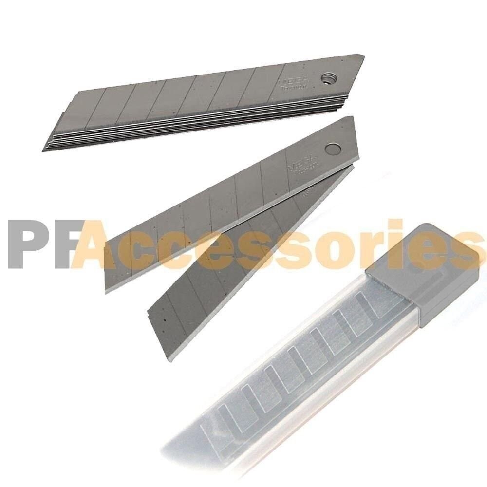 10x Snap Off 18mm 4" Cutter Retractable Utility Knife Replacement Blades Refill