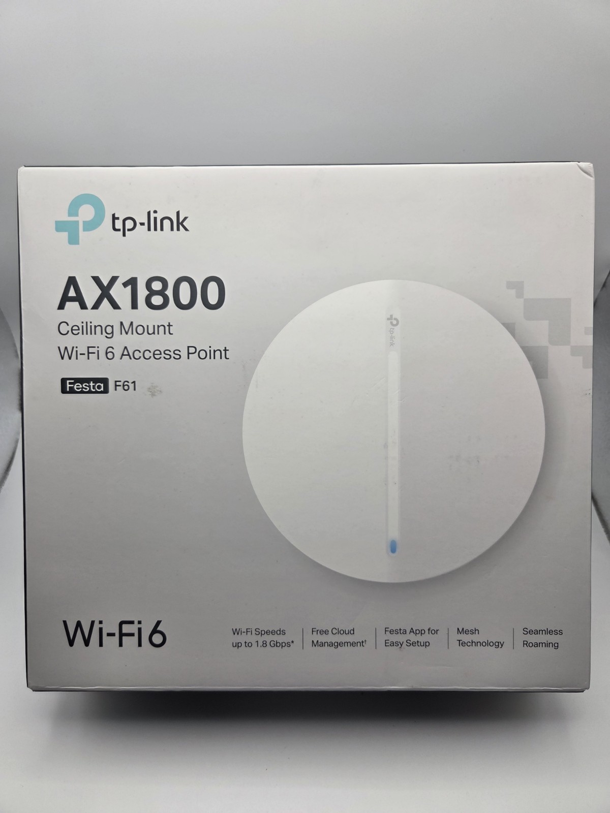 TP‑Link Festa F61 AX1800 Wi‑Fi 6 Access Point – Open Box - Tested for Power