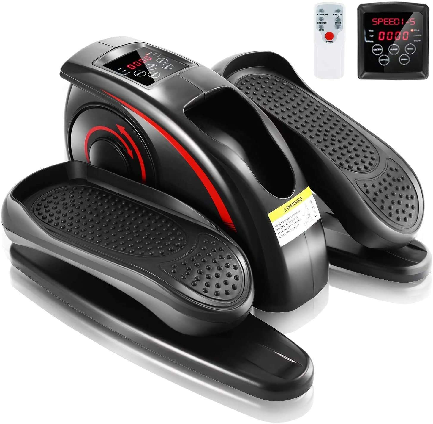 Under Desk Electric Elliptical Machine Bike Trainer Fitness Foot Pedal Exerciser