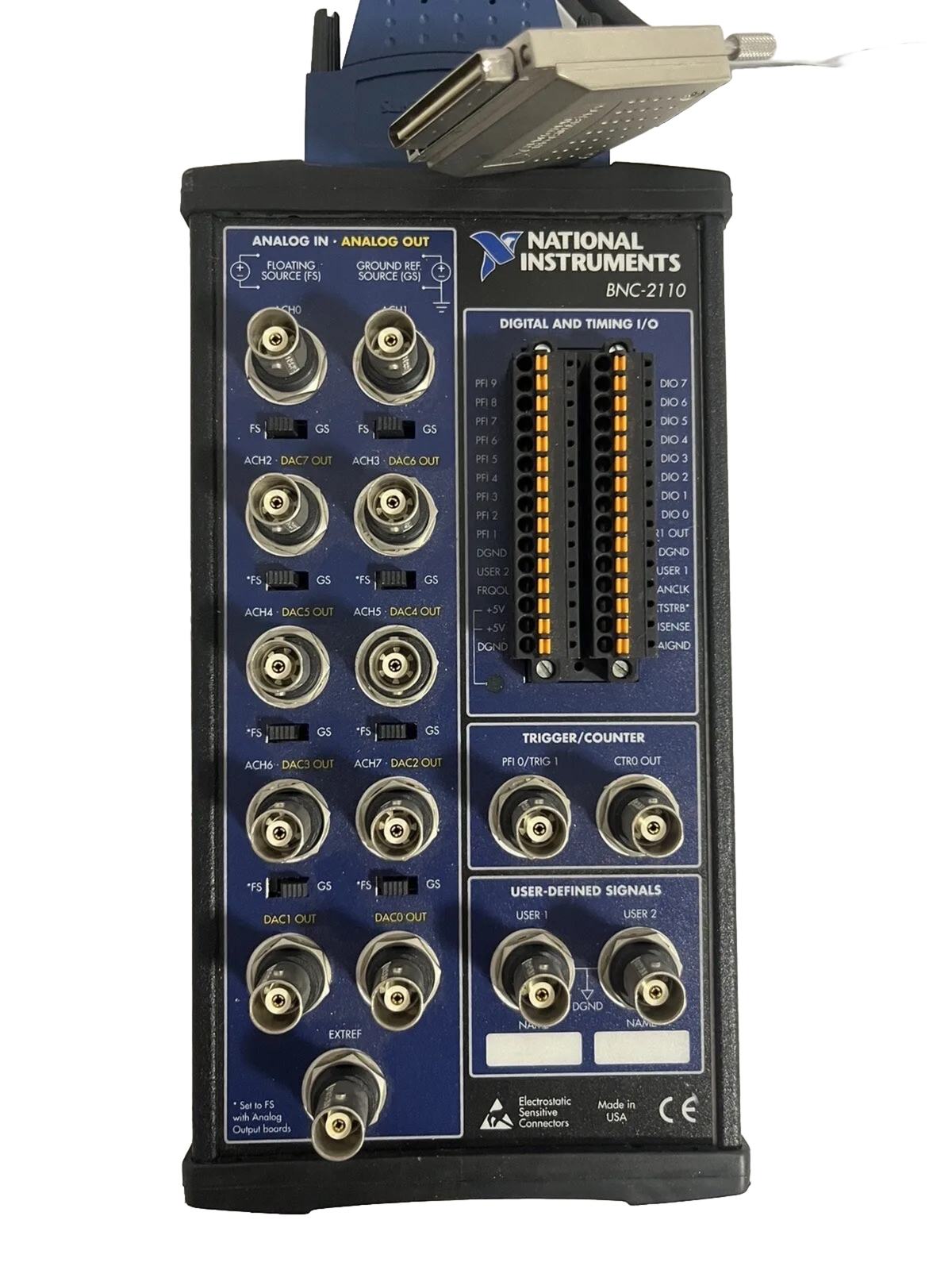 NATIONAL INSTRUMENTS BNC - 2110 + CABLE