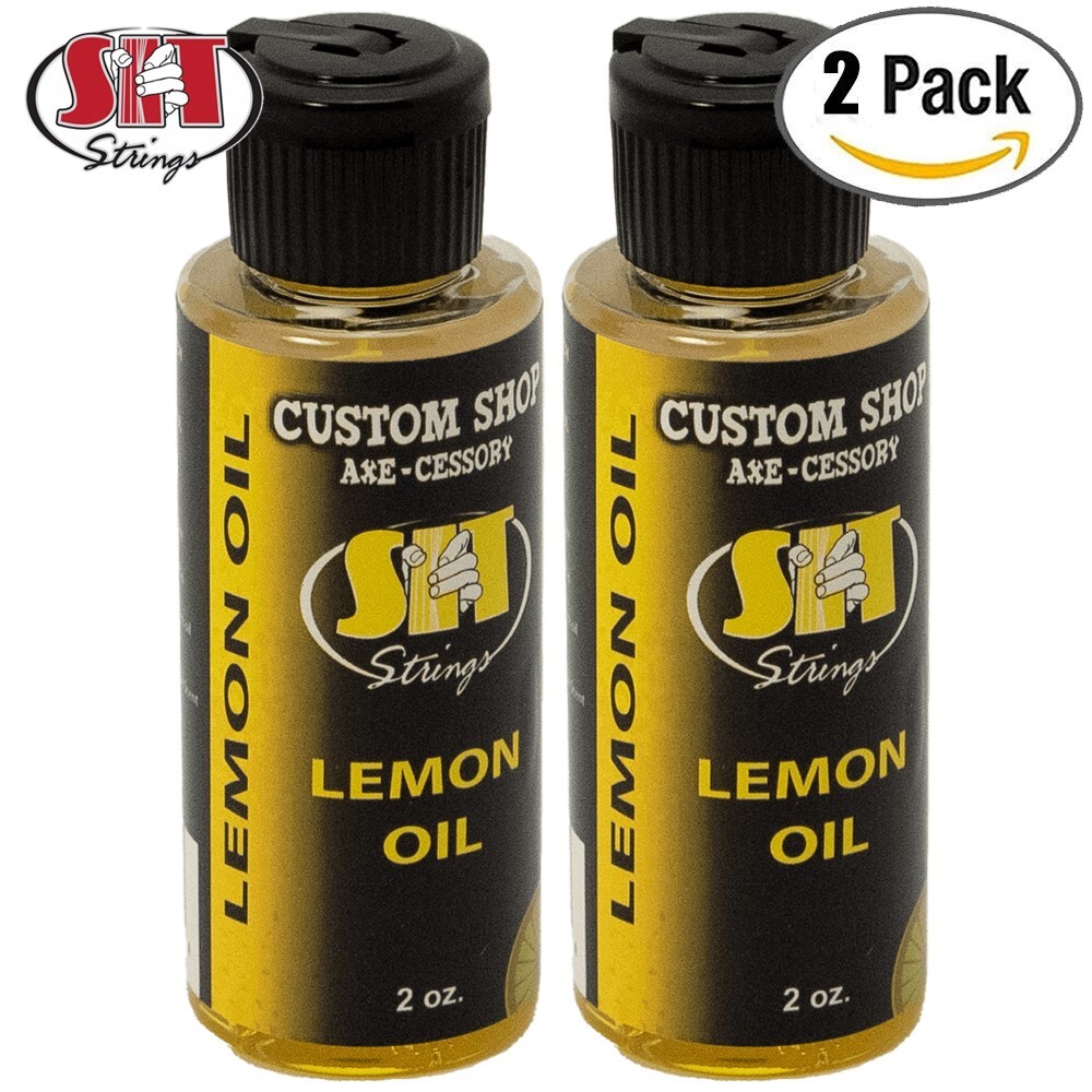 2-PACK SIT LMN-2 2oz Guitar Lemon Oil For Cleaning And Polishing Wood Surfaces