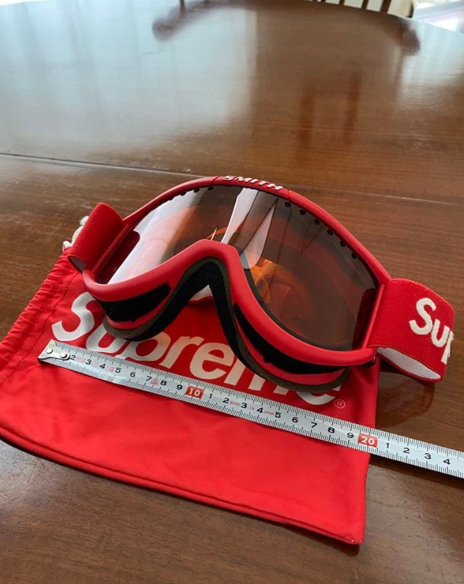 Supreme x Smith FW15 Red Goggles Ski Snowboard ATV Dirt Bike Off Road New 2026