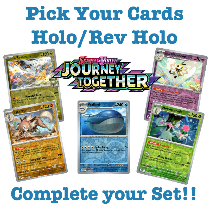 Pokemon TCG - Journey Together Holo/Reverse Holo-Pick/Choose your card 1-159