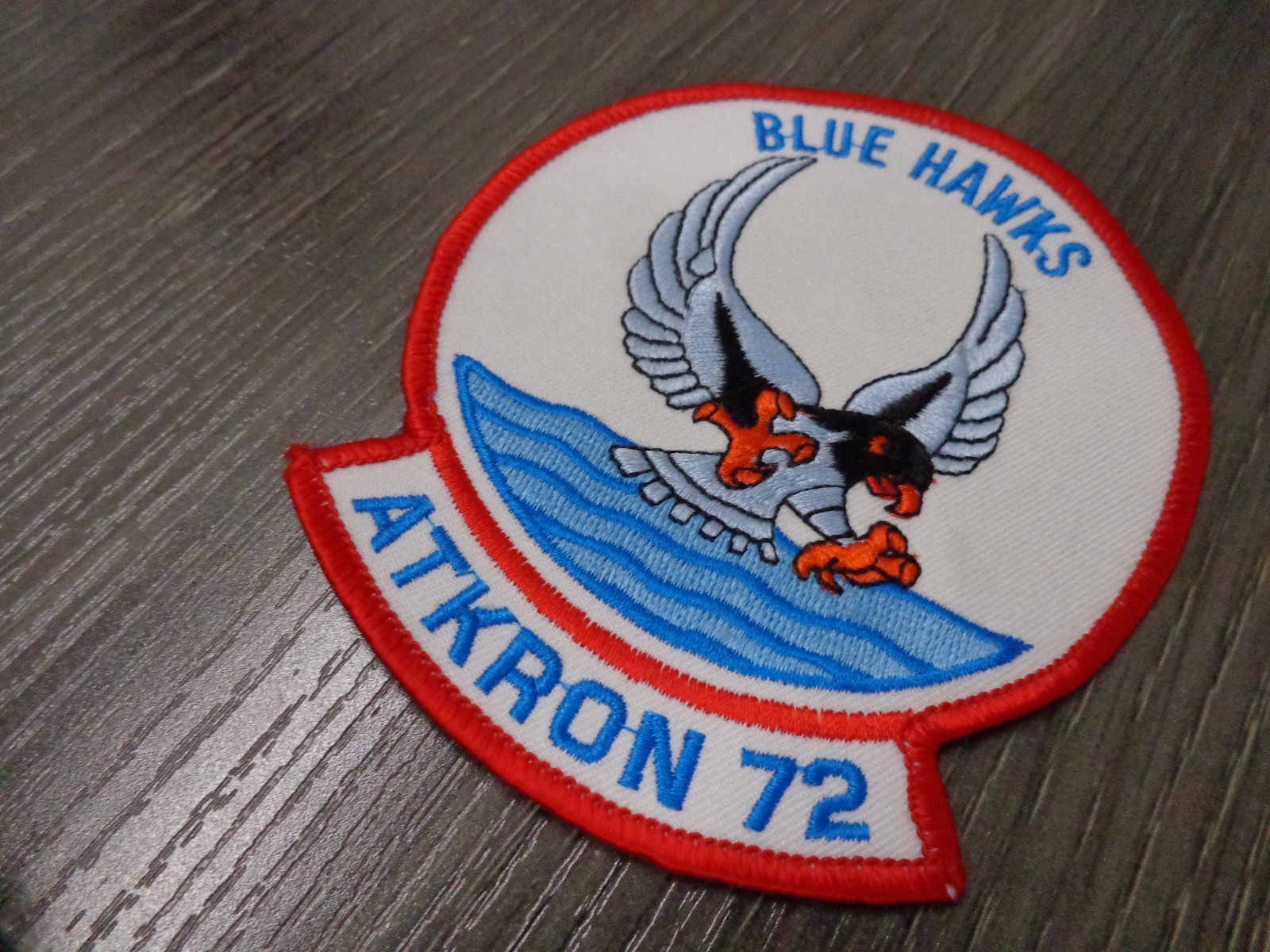 4" NAVY VA-72 BLUE HAWKS ATKRON 72 FIXED WING SQUADRON EMBROIDERED PATCH NEW