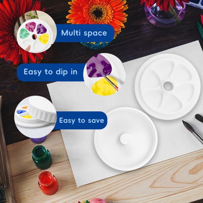 Stackable Plastic Art Color ranges with Removable Lid Perfect for Classroom