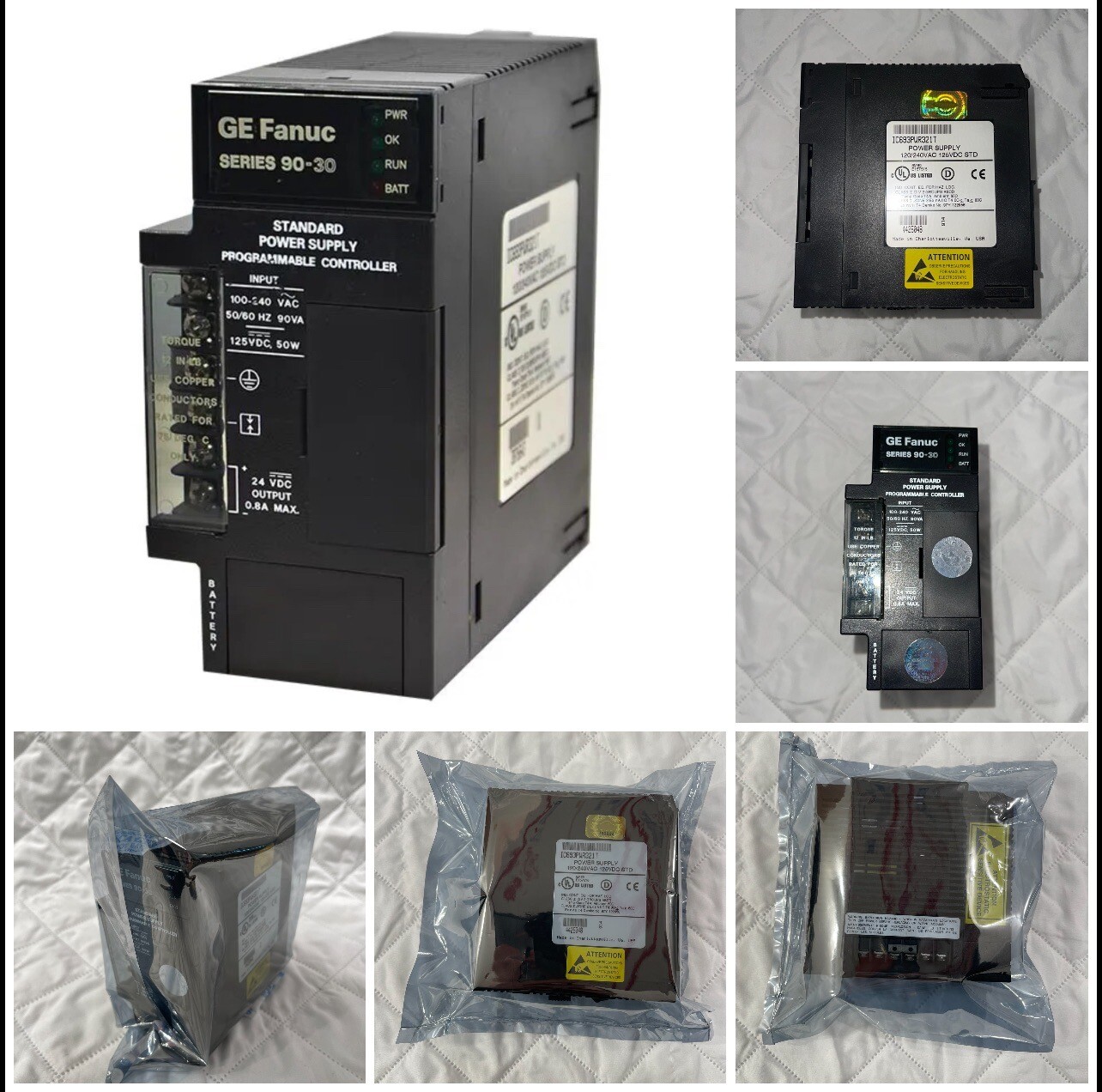 IC693PWR321T General Electric 120/240VAC Power Supply 9030 Series SA 120/240VAC