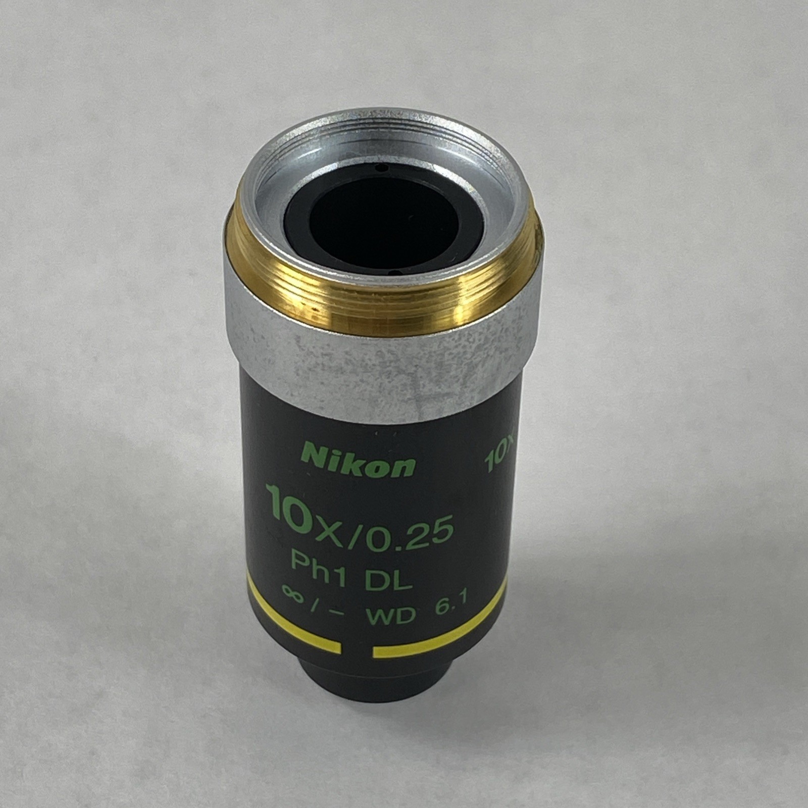 Nikon Microscope Objective 10x/0.25 Ph1 DL ∞/- WD 6.1 Phase Contrast 10x