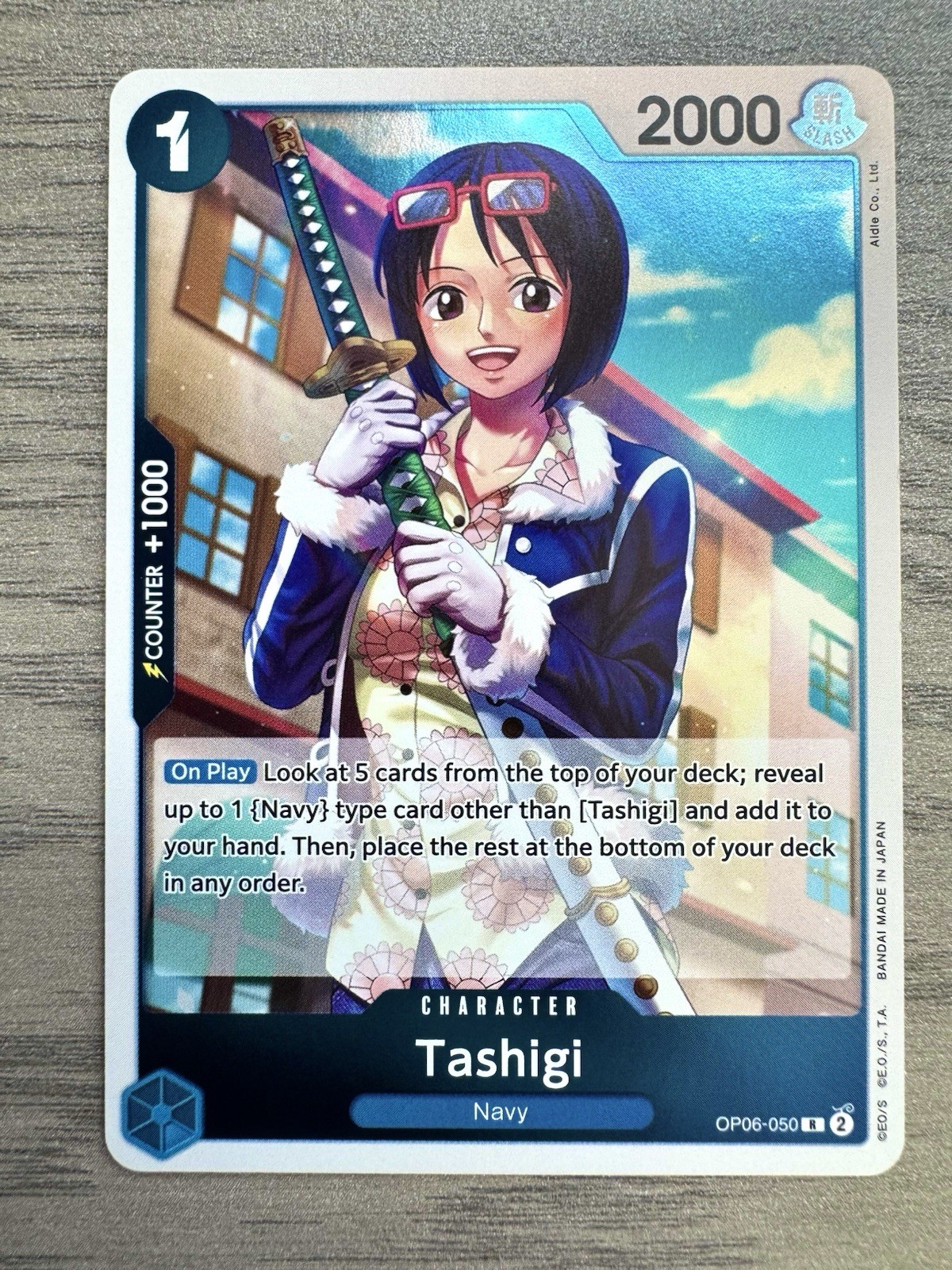 Tashigi OP06-050 Wings of the Captain Foil