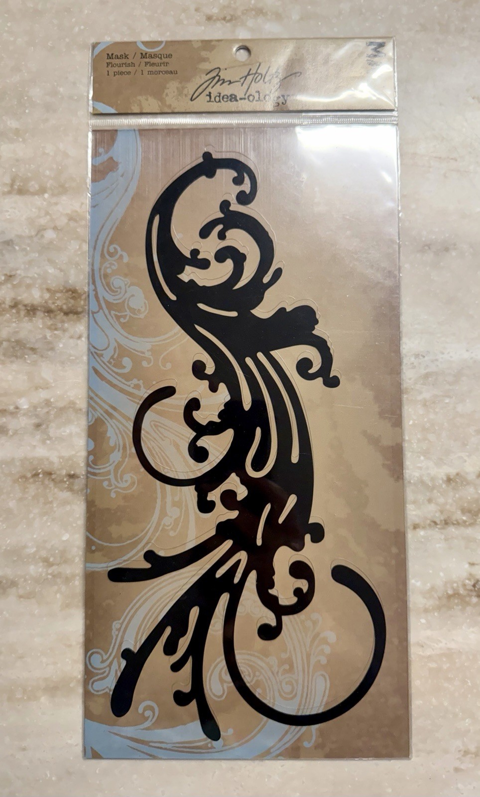 TIM HOLTZ Idea-ology **FLOURISH MASK** Mixed Media 2008 NEW Old Stock