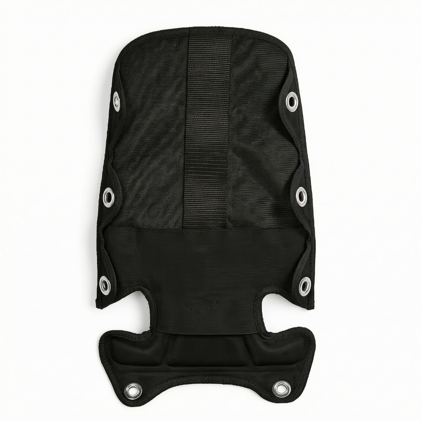 Diving BCD Dorsal Padding Shaped Cutouts Cushioned Diving Dorsal Padding Black
